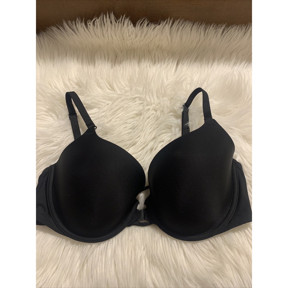 victoria's secret Lines Demi T Shirts Bra 36D Black Front Closure Sexy